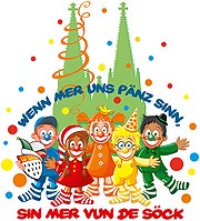 Plakat 2017: "Wenn mer uns P&auml;nz sinn, sin mer vun de S&ouml;ck"